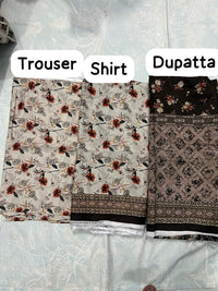 Premium Floral Viscose Linen 3-Piece