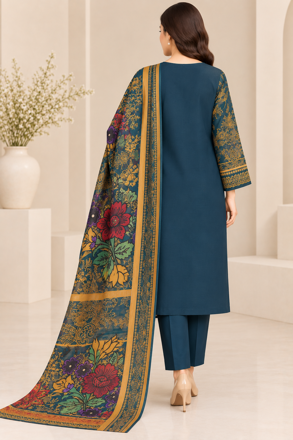 Premium Digital Khaddar 3-Piece