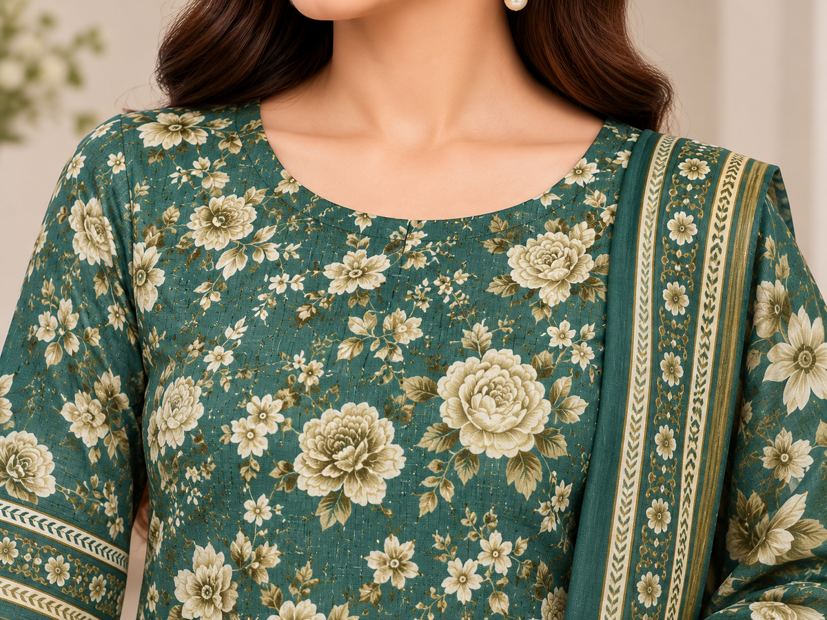 Premium Digital Khaddar 3-Piece
