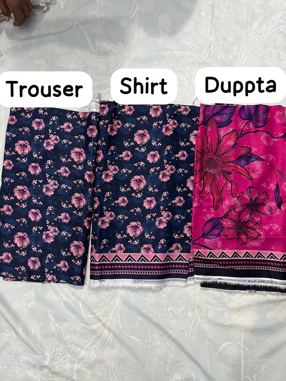 Premium Floral Printed Lawn 3-Piece Suit